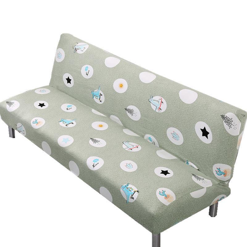 Универсальный чехол для дивана-кровати без подлокотников с принтом - многофункциональный, все включено