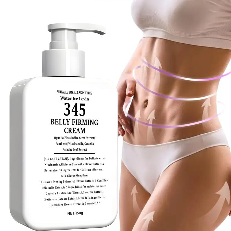 345 Belly Firming Cream with Niacinamide & Centella - 3-4-5 Complex for Delicate Skin Care & Moisturizing