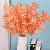 Artificial Maple Leaves Branch Flexible Wire Stem Realistic Non-withering No Watering Wedding Photo Props Indoor Outdoor Home Office Garden
