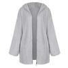 Women's Fashion Fall Winter Thick Plush Long Sleeve Pocket Jacket Top