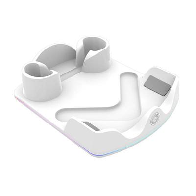 Зарядная док-станция для VR-гарнитуры Meta Quest 3S, станция быстрой зарядки с RGB-подсветкой, подставка для зарядки для VR-гарнитуры Meta Quest 3S/3/2