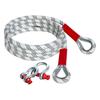 Tow Ropes For Trucks High-Density Weaving Towing Strap With 2 D-Ring Shackles Recovery Straps Offroad Snatch Rope Tow Truck