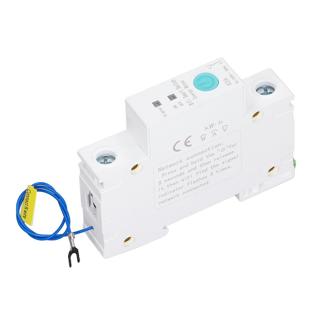 Wifi Smart Circuit Breaker Switch Energy Power Meter DIN Rail for Ewelink APP Wireless Control AC230