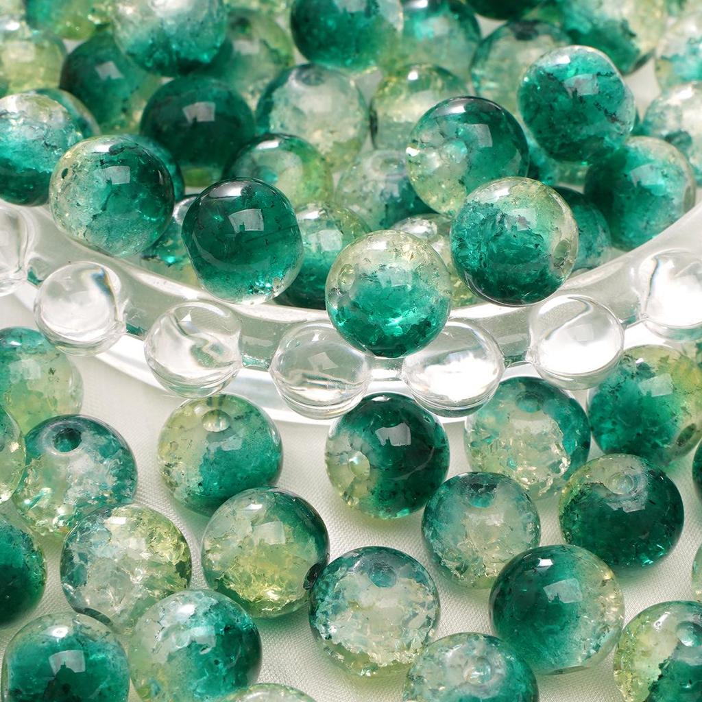 Браслет из стеклянных бусин «половина сахара» с пузырьками желе 8-10 мм - круглые свободные бусины для аксессуаров ручной работы