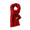 Australian 100% Wool Scarf New Solid Color Winter Warm Knit Neck Warmer For Men And Women Cashmere Scarves
