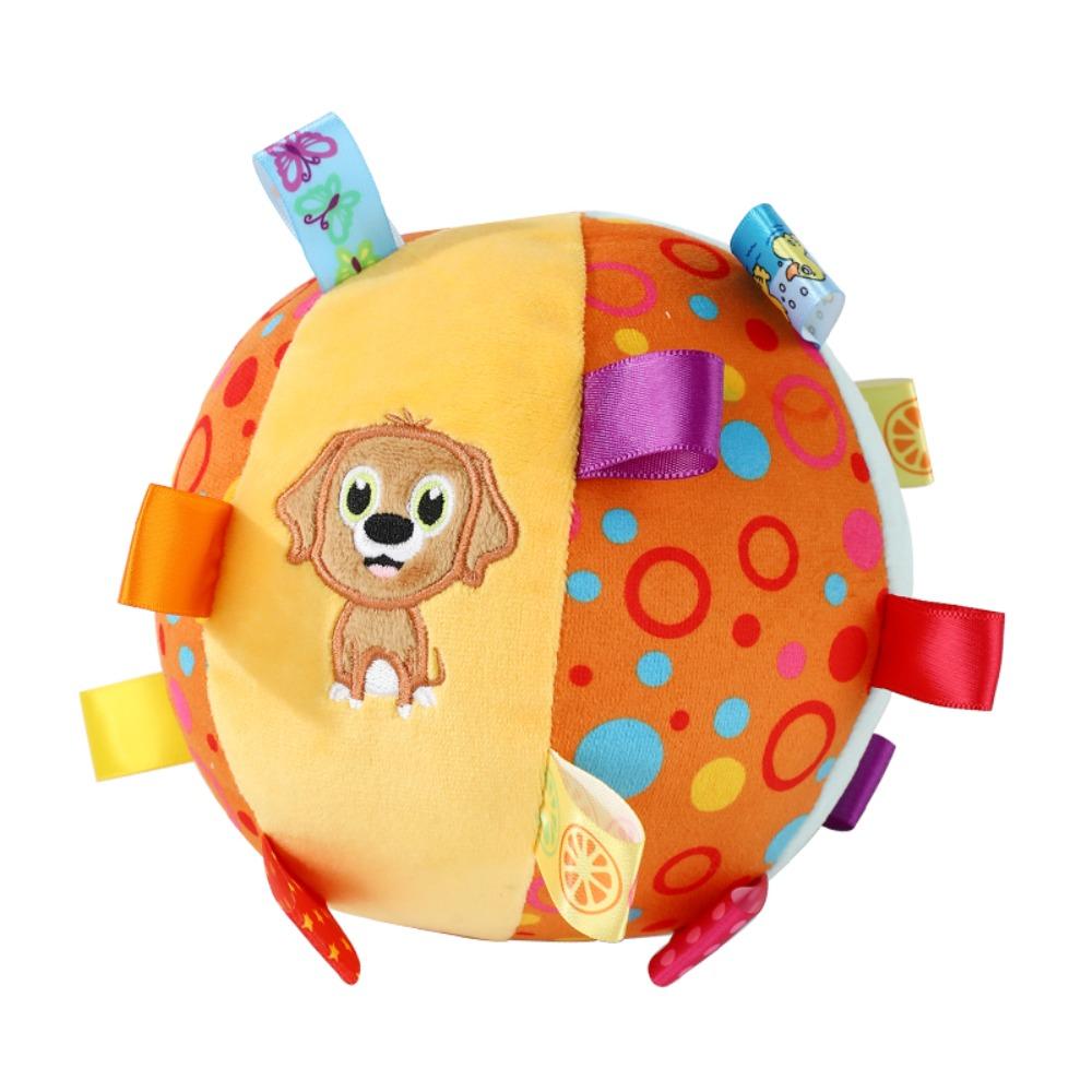 Bite Resistant Handle Dog Toys Plush Dog Squeak Ball Toys Funny Dog Chewing Ball Pet Supplies