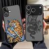 Крутой чехол с тигром и драконом для iPhone 17 16 Pro Max 12 13 Mini XS 16e 15 Plus 14 17 Air 11 Задняя крышка телефона