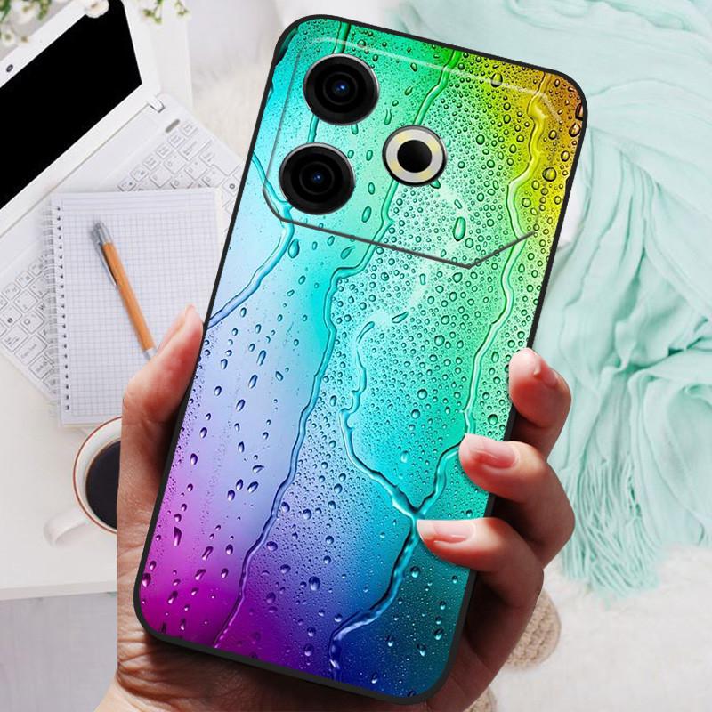 Для чехла Tecno Pova 6 Neo Pova6 Neo Роскошный телефон Силиконовая задняя крышка Для чехлов Tecno Pova 6 Neo Pova 6Neo Защитная оболочка Capas