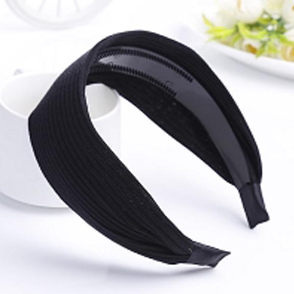 Женская модная белая повязка на голову с широкими полями и заколкой-стримером