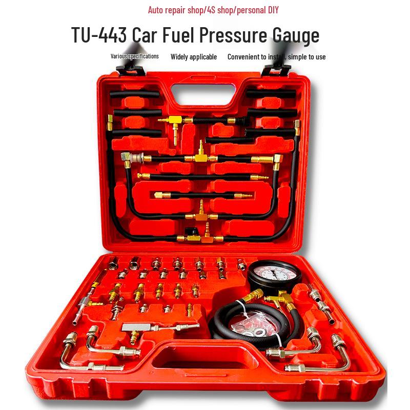 TU-443 Car Fuel Injection Pressure Gauge for Auto Repair