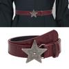Engraved Waist Belt Punk Chain for Cowboy Cowgirl Carved Star Buckle Retro Star Buckle Waist Chain Sexy Belt