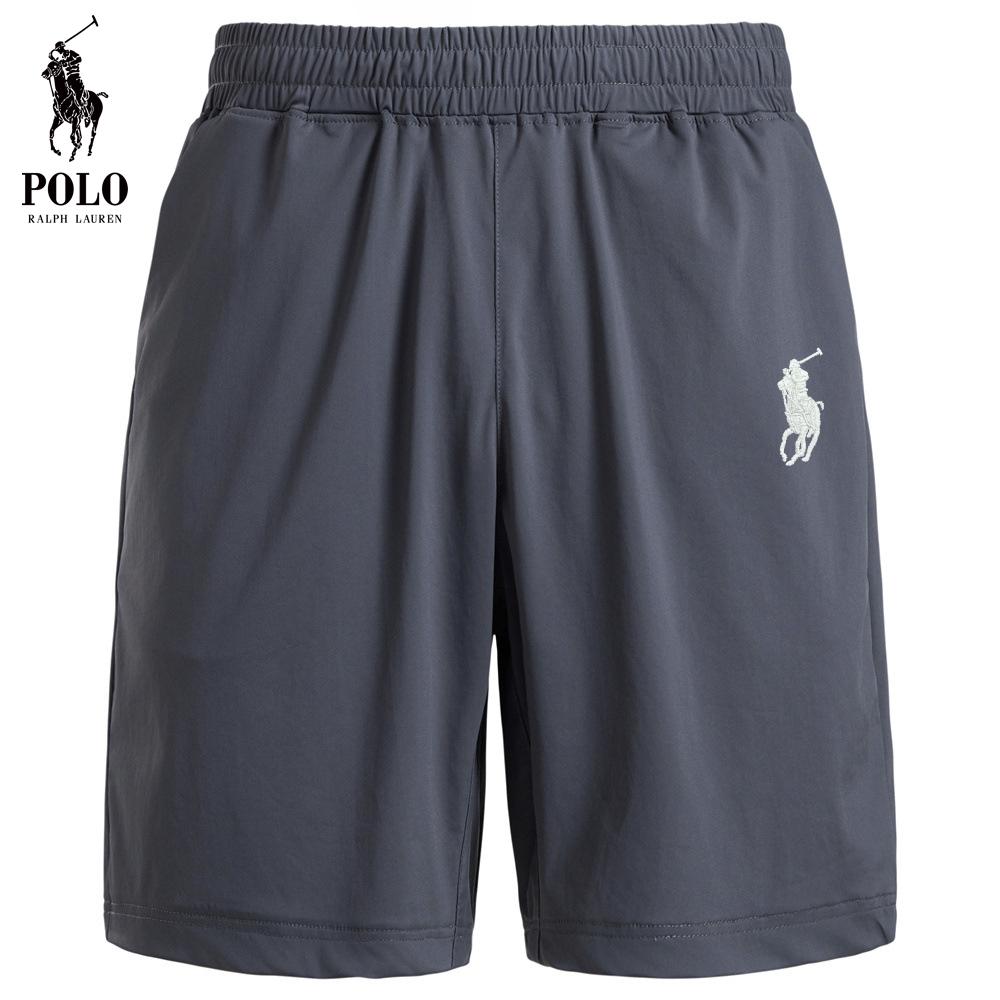 Polo Ralph Lauren Summer High-elastic Comfortable Unisex Sports Casual Elastic Waist Shorts for Outer Wear, Five-inch Shorts