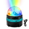 Mirror Ball Disco Light, 9-Color RGB LED, Stage Lighting with Remote Control, Voice Activated, Multi-Function Lighting, Rotating Crystal, USB Powered,