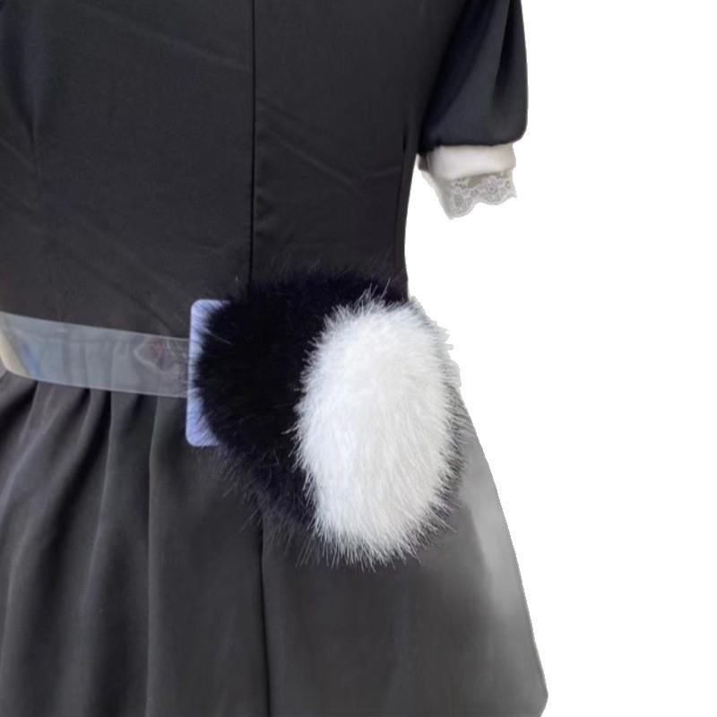 Electric Wiggling Rabbit Tail Prop Cosplay Anime Costume Party Performance Fluffy Plush Animal Accessory