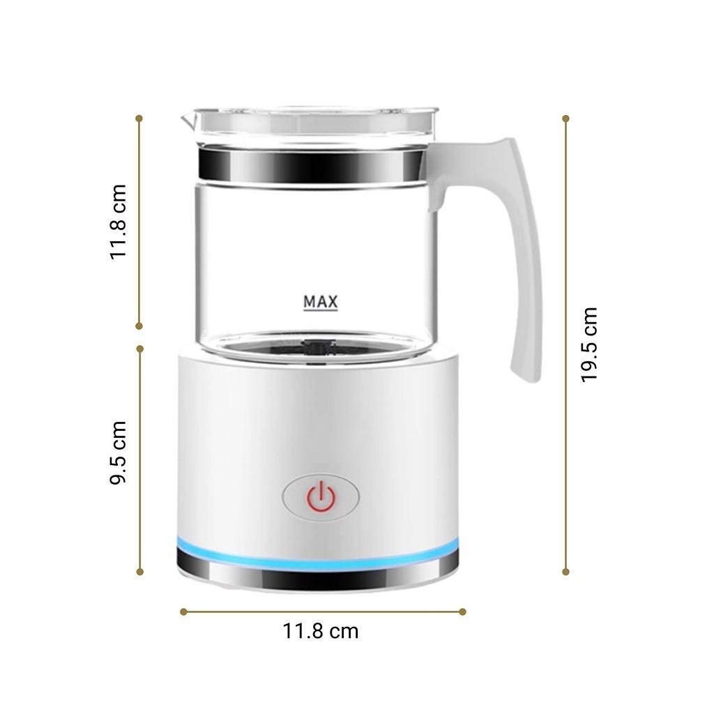 Household Automatic Milk Frother Machine Portable Large Capacity Electric Milk Foam Maker Multi Functional Milk Heater