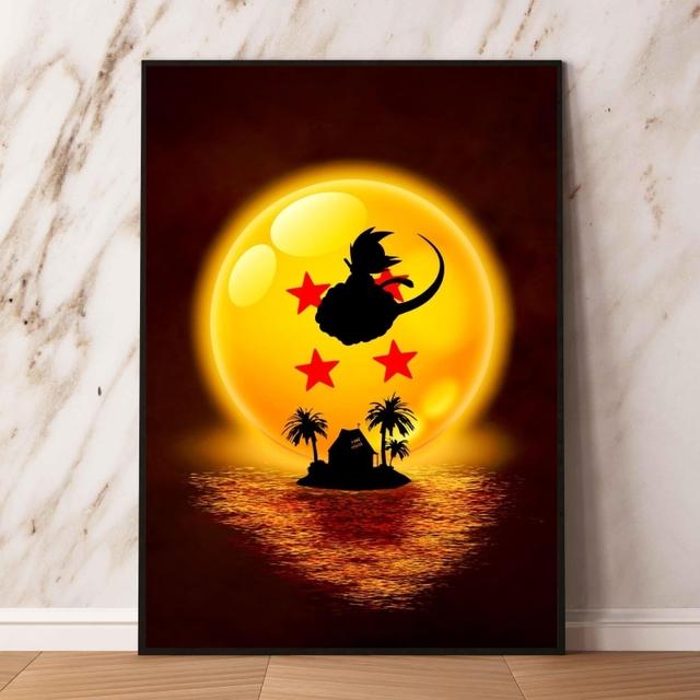 Фотографии персонажей аниме Dragon Ball Goku, подарки на день рождения, детские фигурки, украшение на стену, современный домашний декор для детской спальни