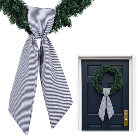 2 шт. Осенний День Благодарения Полосатый Венок Пояс Фермерский Лента DIY Ремесло Монограмма Уличный Внутренний Осенний Декор