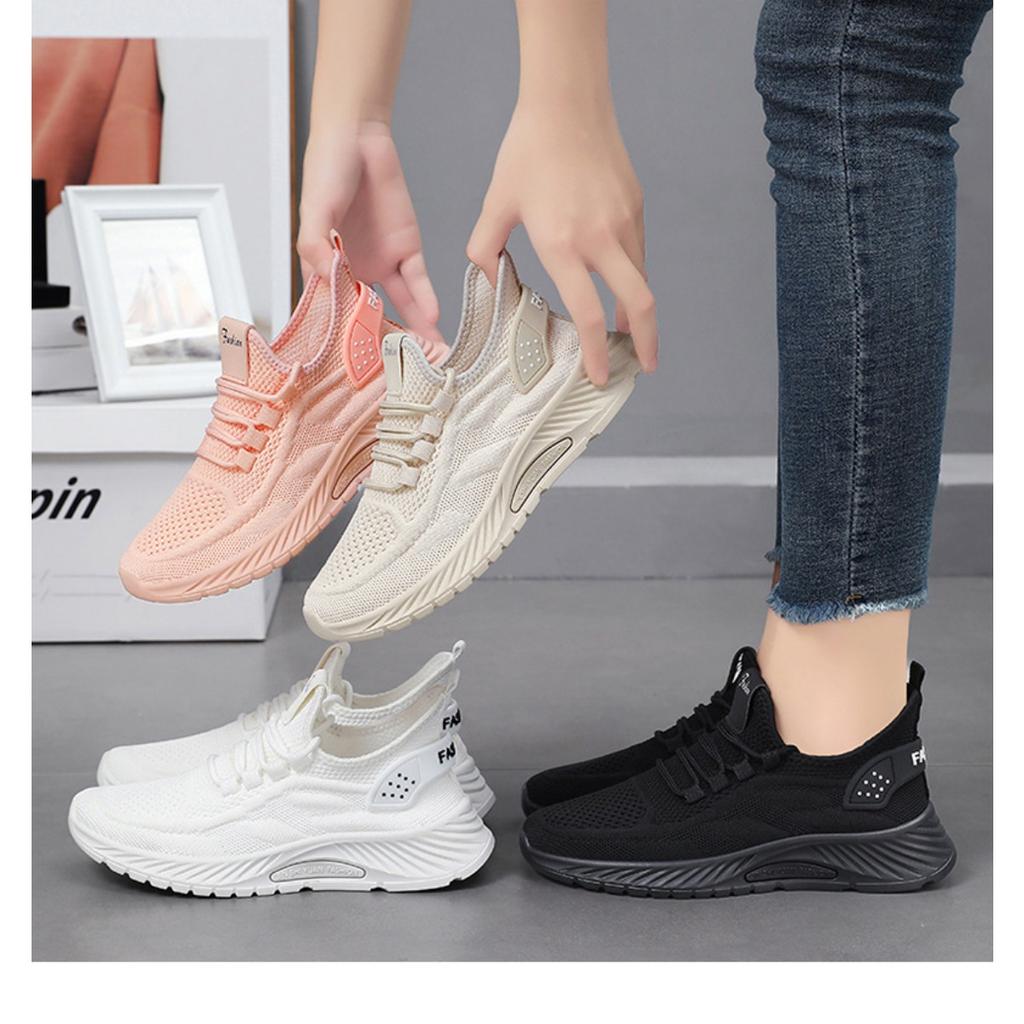 Женские летние летающие плетеные туфли, модная повседневная спортивная обувь, кроссовки с мягкой подошвой