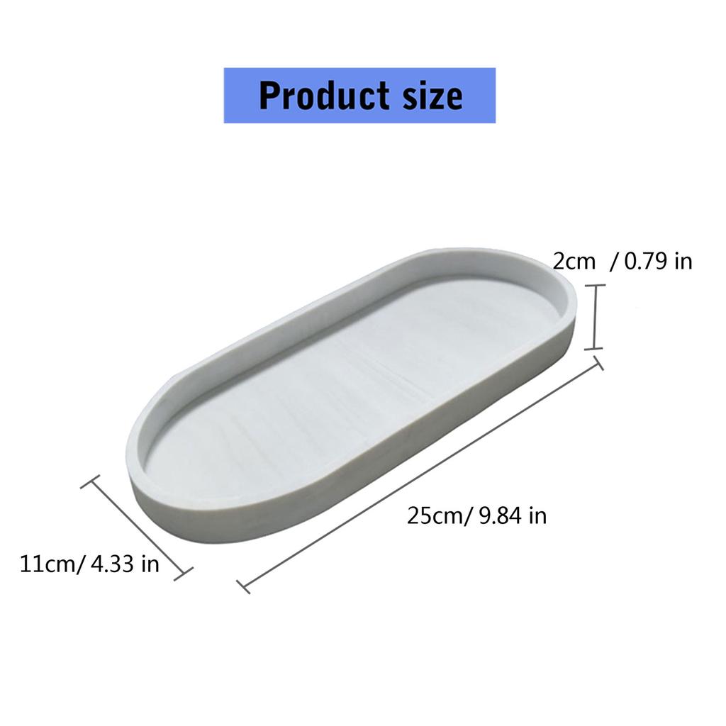 Многофункциональный силиконовый эллипс поднос для хранения в ванной комнате водонепроницаемые нескользящие органайзеры для косметики и туалетных принадлежностей