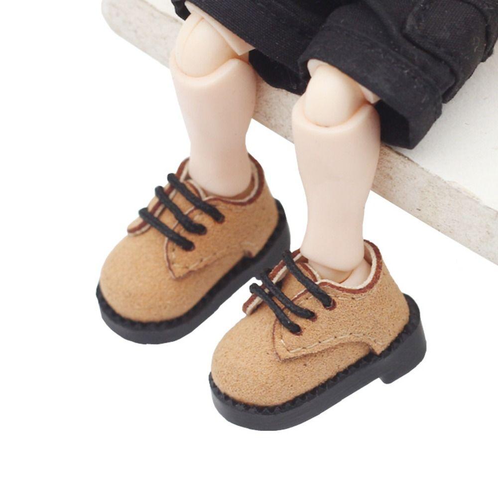 1Pair PU Leather 1/12 Bjd Doll Shoes Shoes Doll BJD Doll PU Shoes Doll PU Leather Shoes  ob11 Doll