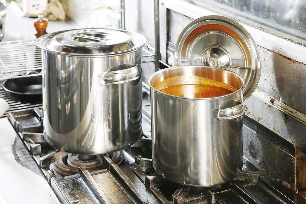 EBM Kitchen Pot 22cm with Plate 18-8 Pot/dish