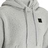 Under Armour Micro Solid Fleece Warm Hooded Sports Sweatshirt Women Sweatshirt Gray 1366952-011