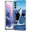 Чехол для телефона Samsung Galaxy S24 Ultra S23 FE S22 S20 S21 5G S10 S9 Plus S10E S8 Прозрачный Косатка океанская милая косатка