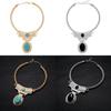Art Ethnic Inspired Alloy Geometric Pendant Necklace For Accessories Womens