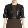 Noora Женский и женский укороченный кожаный блейзер 100% мягкая овчина Slim Fit Модный стильный блейзер Знаменитости Блейзер Офисная одежда Блейзер