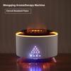 White Noise Volcanic Lava Humidifier Creative Flame Aromatherapy Machine Desktop Simulation Jellyfish Smoke Ring for Relaxation
