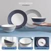 Wedgwood Blue Geometry Dinner Plate