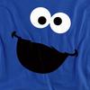 Sesame Street Unisex Adult Cookie Monster Face Sweatshirt