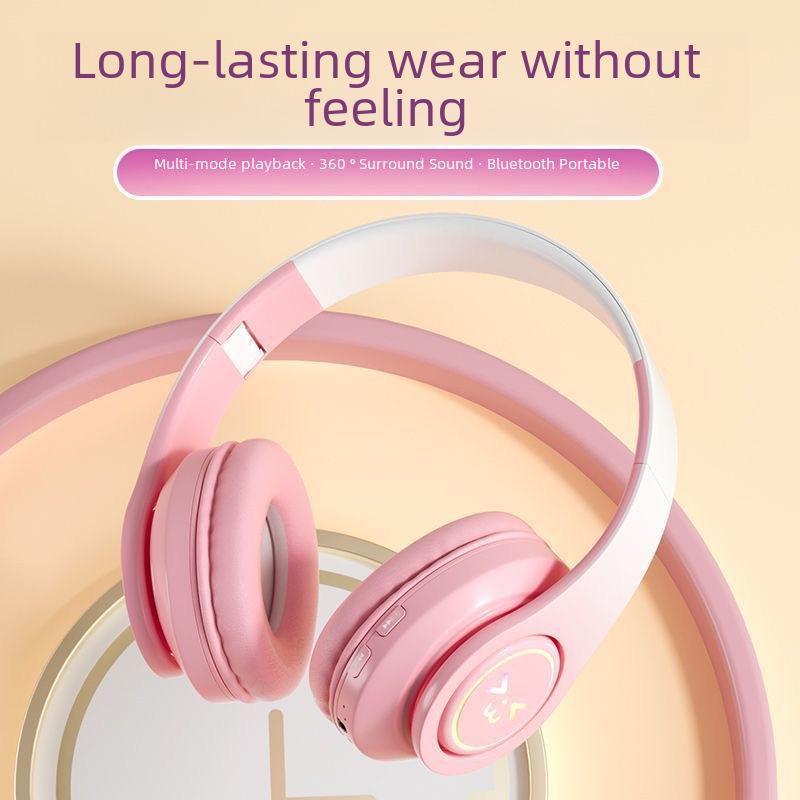 Беспроводная игровая гарнитура B39pro Gradient Bluetooth — складная, с креплением на голове