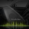 CRP1 4pcs 3D aluminum speaker stereo speaker badge emblem Sticker for Mercedes Benz B/C/E/S Class A Class C200L GLC GLK CLA GLA