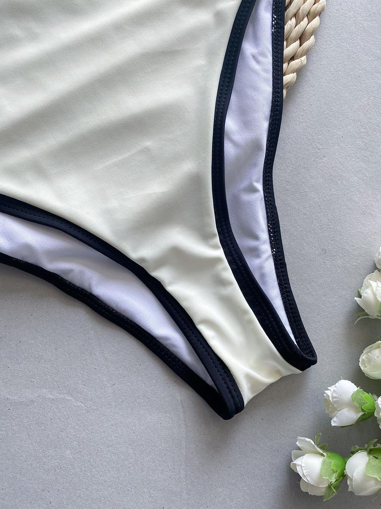 OFTBUY 2025 Новый летний сексуальный купальник с бахромой для женщин, цельный комплект бикини, бюстгальтер на косточках, простой пляжный обтягивающий купальник с эластичностью для женщин