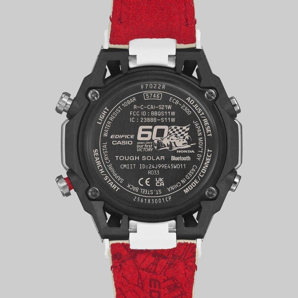 Used New CASIO EDIFICE Honda F1 First Win 60th Anniversary Collaboration ECB-2300HR-1AJR Casio No Tag