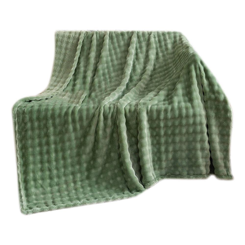 70x100cm Monolayer Flannel Blanket Simple Thickened Sofa Throw New Bed Cover