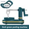 3 In 1 Hand-cranked Apple Peeler Multi-functional Fruit Apple Peeling Machine Stainless Steel Apples Slicer with Suction Base