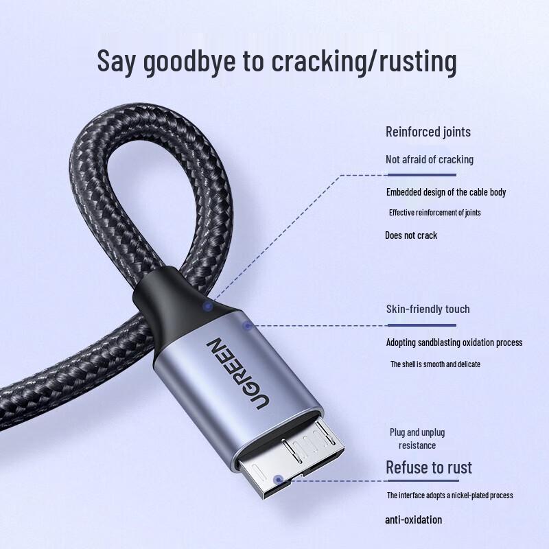 Ugreen USB 3.0 Mobile HDD Data & Charging Cable