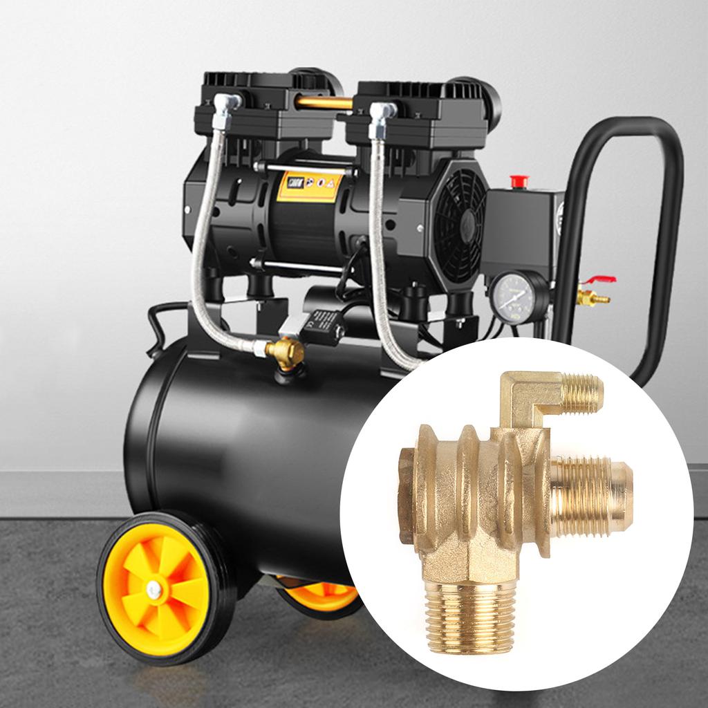 3-Way Unidirectional Check Valve Connect Pipe Brass/Aluminium Alloy High Quality Air Compressor Replacement Check Valves