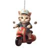 Acrylic 2D Cat Car Hanging Decoration Home Office Backpack Auto Rearview Mirror Cartoon Kitten Animal Hanging Ornament Pendant