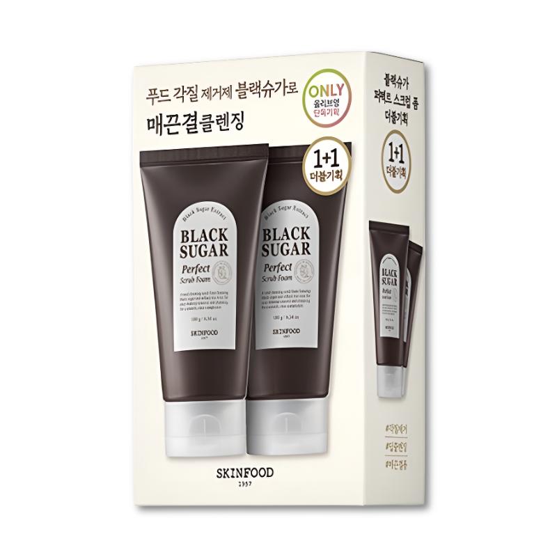 [SKINFOOD] Пенка-скраб с черным сахаром Perfect Scrub Foam 180 г Выбор Olive Young