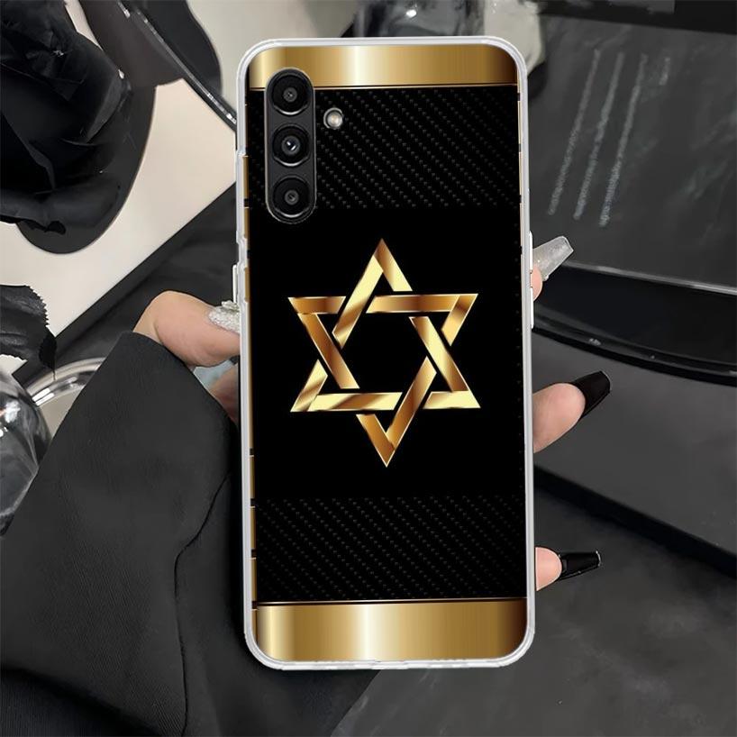 Чехол для телефона с символом Звезды Давида для Samsung Galaxy A16 A26 A36 A56 A15 A14 A13 A12 A55 A54 A53 A25 A24 A23 A35 A34 A33 A05S