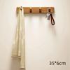 With Hooks Wall Mounted Coat Rack Storage Function Hanging Shelf Wooden Storage Rack  Living Room