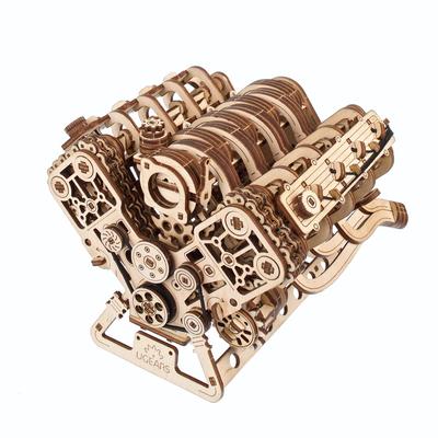 UGEARS Деревянная модель-конструктор «Двигатель V8» Без клея и инструментов - -