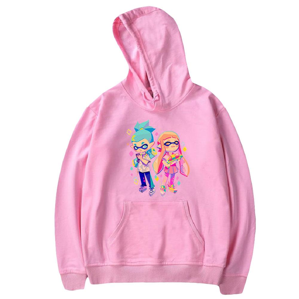 Splatoon 3 Hoodies Anime Cartoon Graffiti Shooting Game Print Streetwear Unisex Women Fashion Oversized Sweatshirts Hoodie Pullover