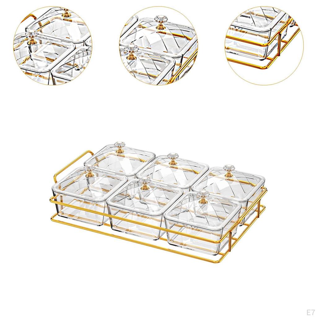 Поднос для сухофруктов, сервировочная тарелка, украшение, съемное раздельное блюдо для закусок, ящик для хранения продуктов