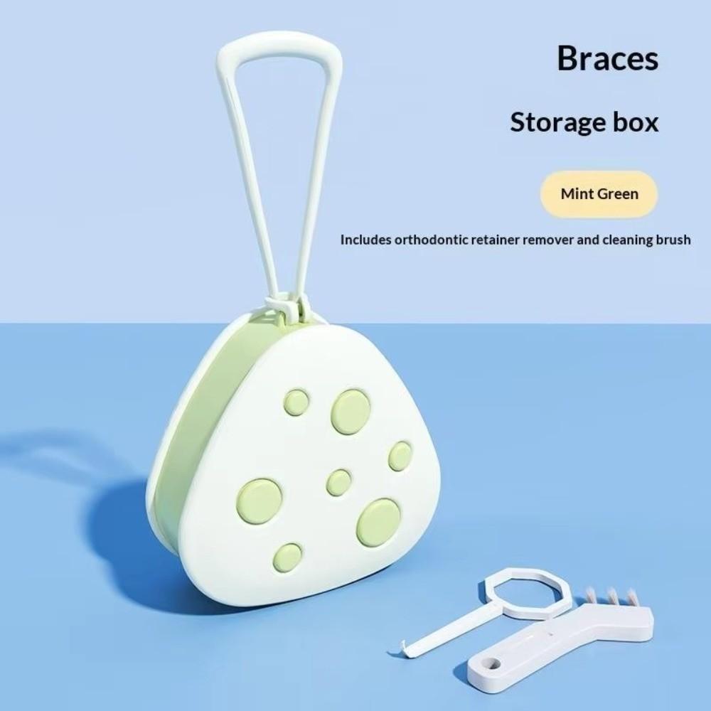 Double Layer Braces Storage Box Portable Orthodontic Retainer Organizer Mouthguard Organizer Box