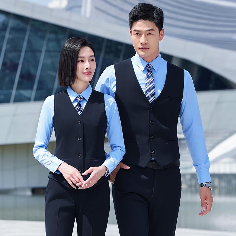 Teluoman Unisex Non-Iron Professional Vest