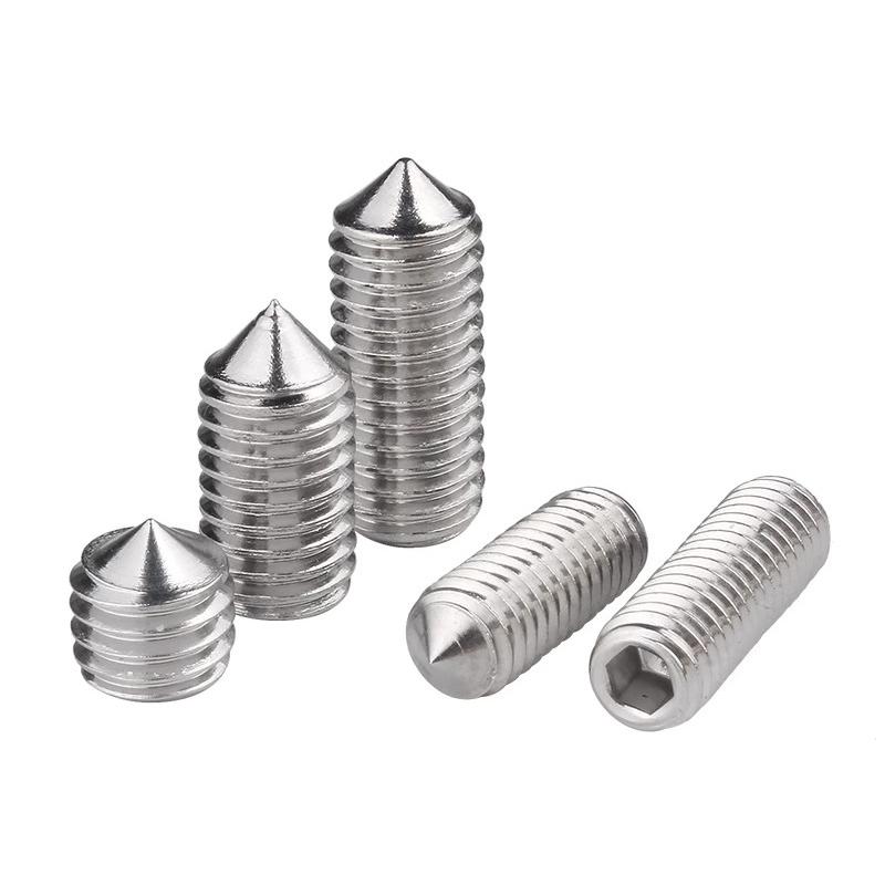 25 шт. шестигранный установочный винт с конической головкой M2 M3 M4 M5 M6 304, нержавеющая сталь DIN914